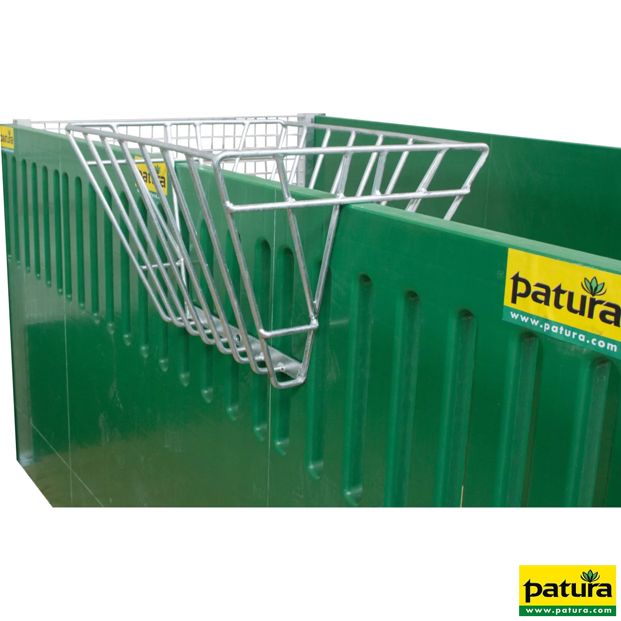Heuraufe zum Aufstecken auf Wände bzw. auf Rohre bis 50 mm