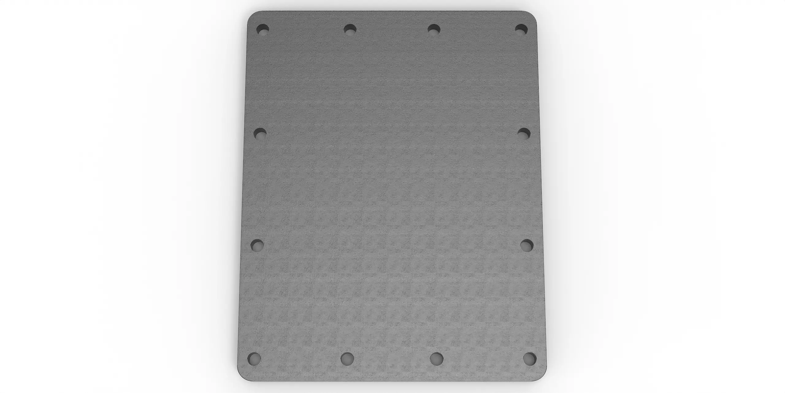 Häner Grundplatte 630x498 t=25 12xM24 - Gewinde