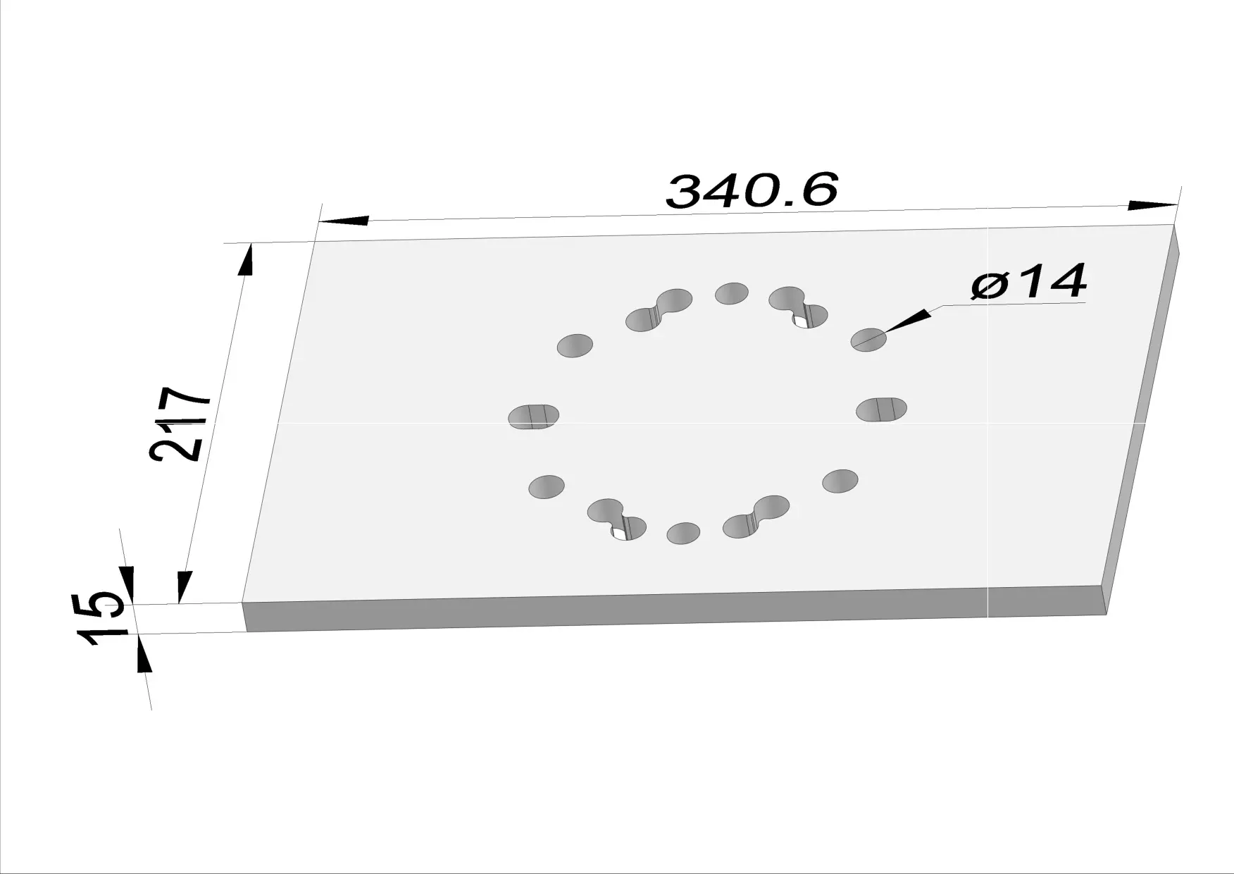 Grundplatte  GR30FF GR50FF - mittel