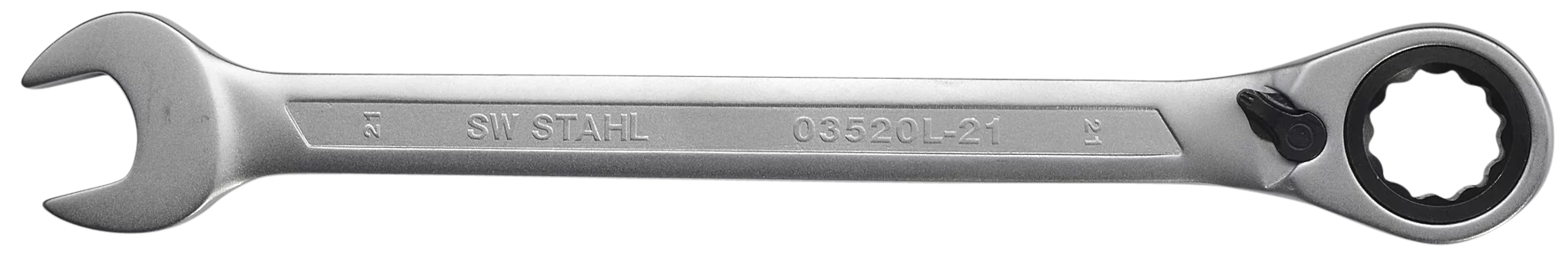 Gabelringratschenschlüssel, 21 mm, umschaltbar