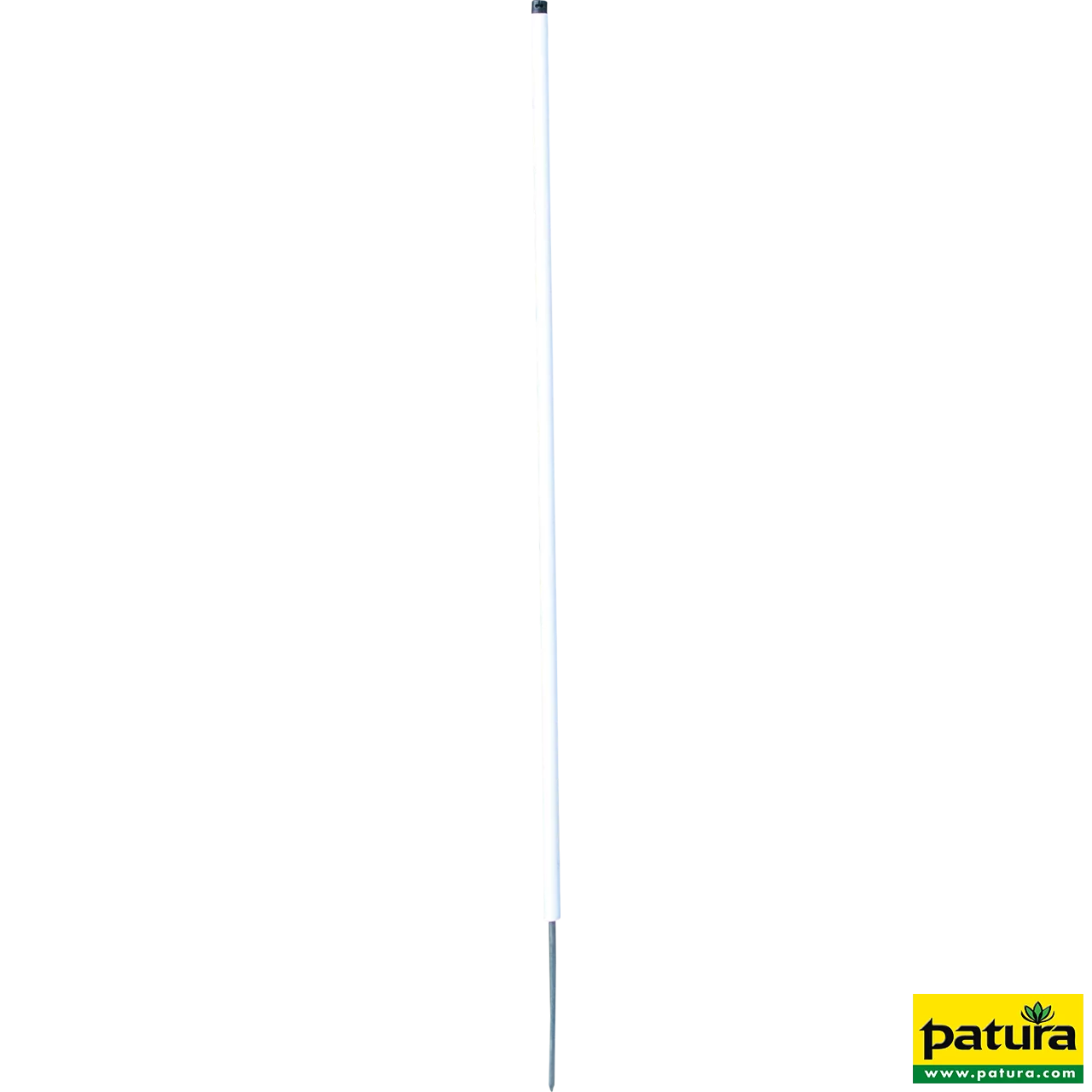 Kunststoffpfahl 1,06 m rund, weiß ,d=19mm verz. Einzelspitze (10 Stück / Pack)