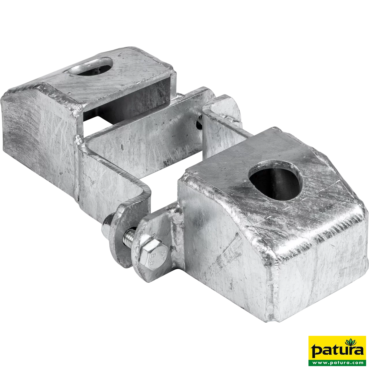 Schelle Quadrat 90 mm, 2 Riegelhalter TS, parallel