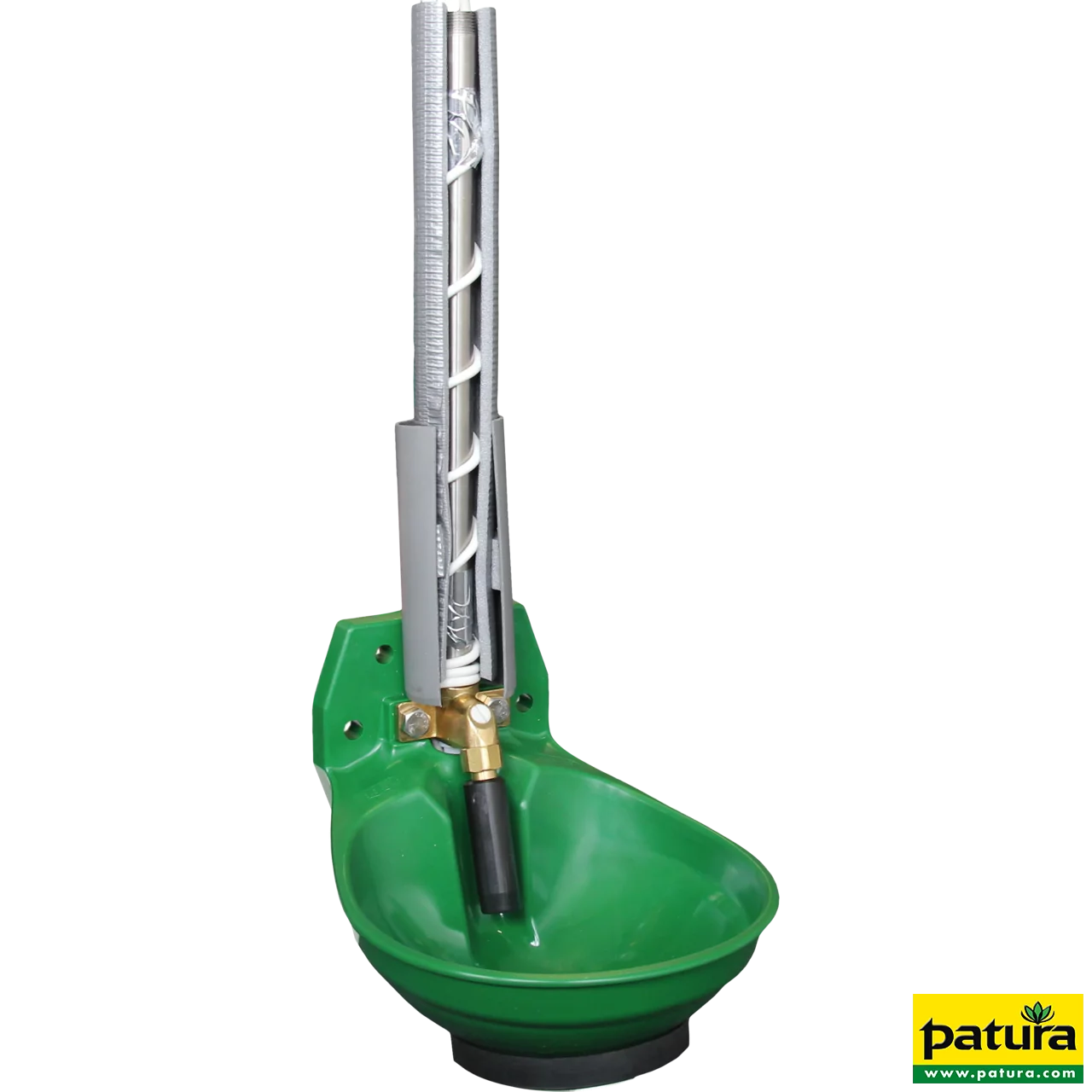 Rohrventil-Becken Mod. 12P-HK, heizbar mit 3/4" Messingventil