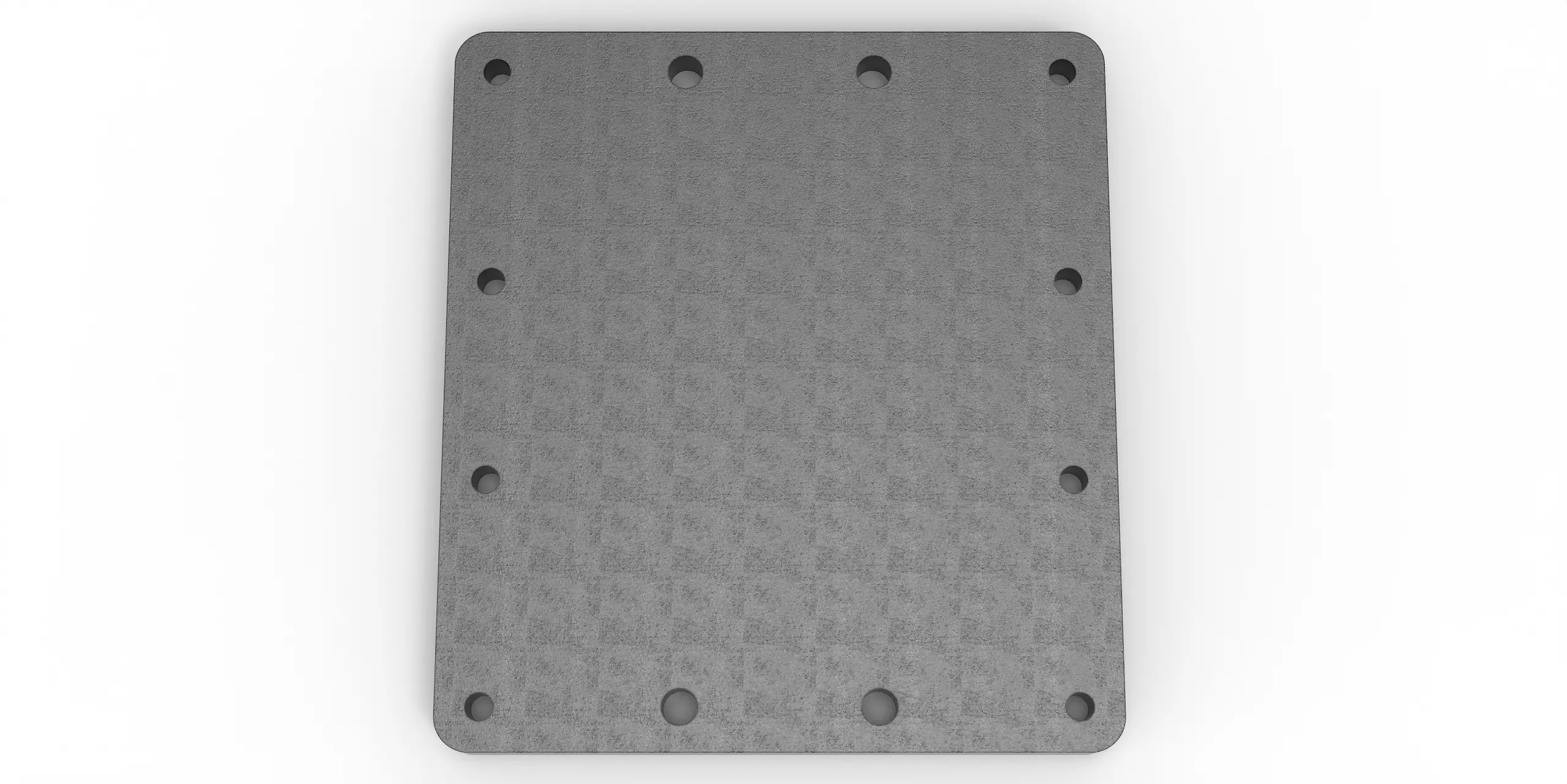 Häner Grundplatte 380x418 t=25 4xd20 8xM18