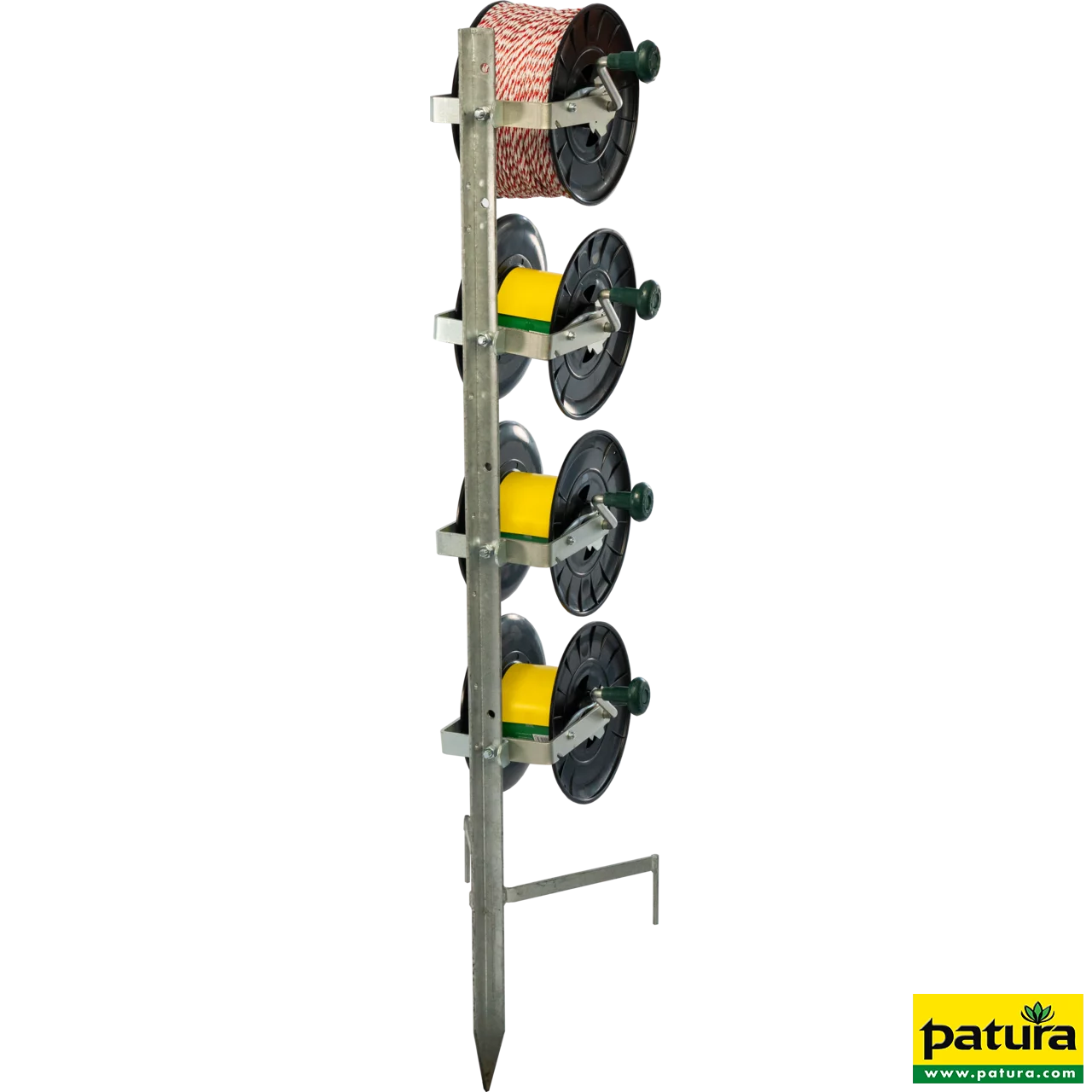 Standard-Montagepfahl, für bis zu 4 Haspeln, Zaunhöhe bis 0,90 m