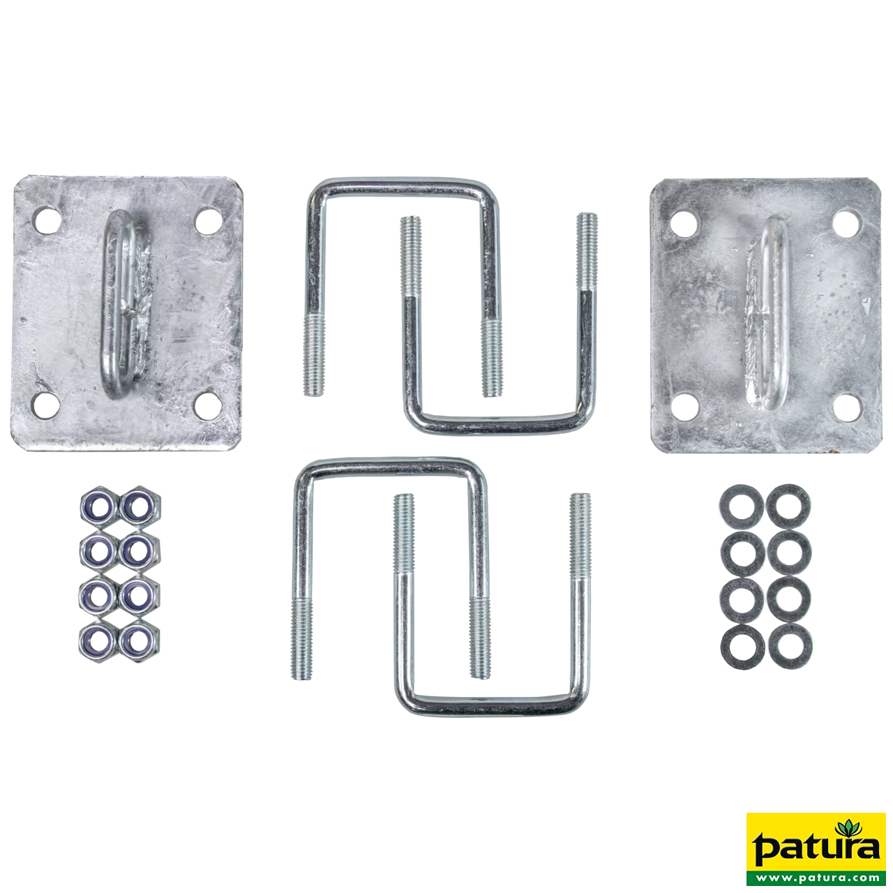 Montage-Set für Nasengurt an Pfosten 60 x 60 mm (2 Sets pro Pack)