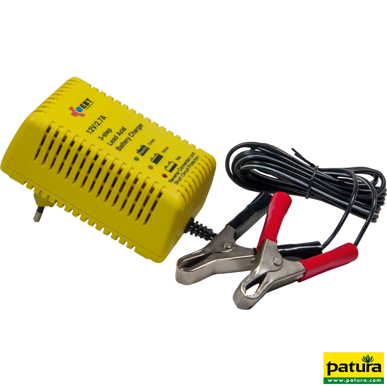 Automatikladegerät 12 V / 2,7 A, speziell für Gelakkus 32 Ah
