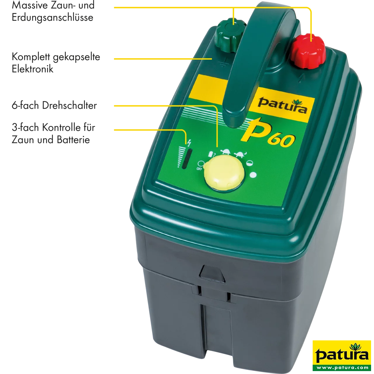 P60, Weidezaun-Gerät für 9 V und 12 V