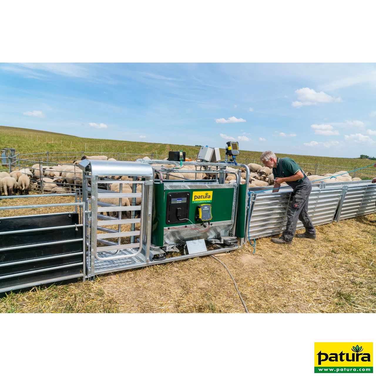 3-Wege- Wiege- und Sortierbox mit Druckluftbetrieb