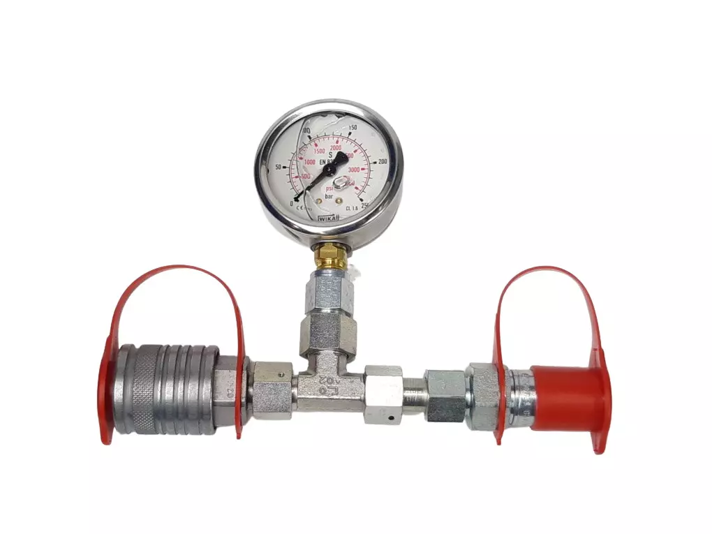 Manometer 250bar mit Stecker und Muffe