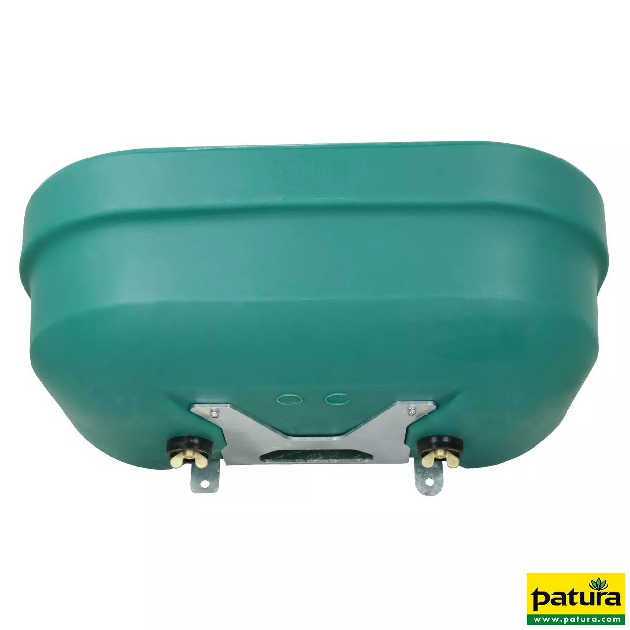 Anbau-Doppeltränke für Weidefäß er Modell FT55, Inhalt 55 Liter mit Anbauflansch und Dichtung