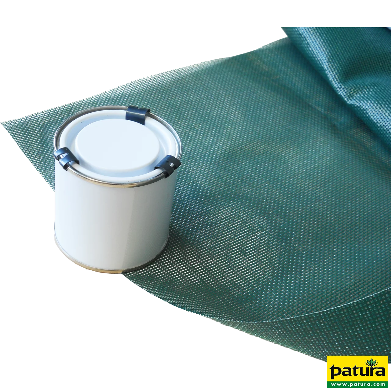 Reparaturset für WS-Netze bestehend aus 1 Dose Kaltschweiß mittel 250ml und 1 m2 Netz