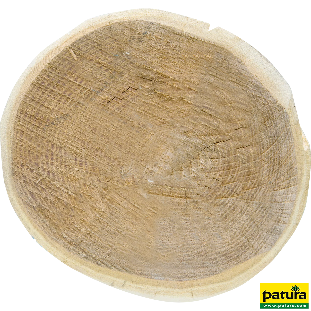 Robinienpfahl, rund, geschliffen, 3500 mm, d=16-18 cm, gefast, gehobelt, 4-fach gespitzt