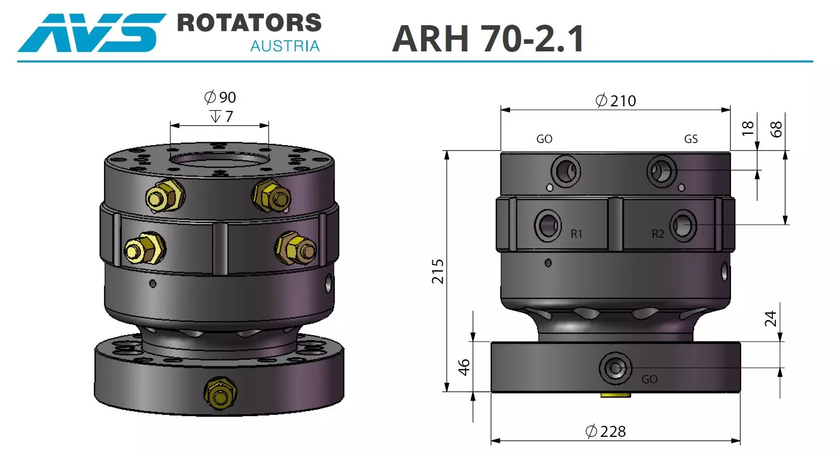 Doppelflanschrotator AVS AR70-2.1