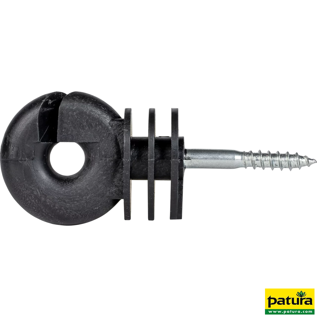 Ringisolator mit selbstschneidendem Holzgewinde, 6 mm Schaft (100 Stück/Eimer)