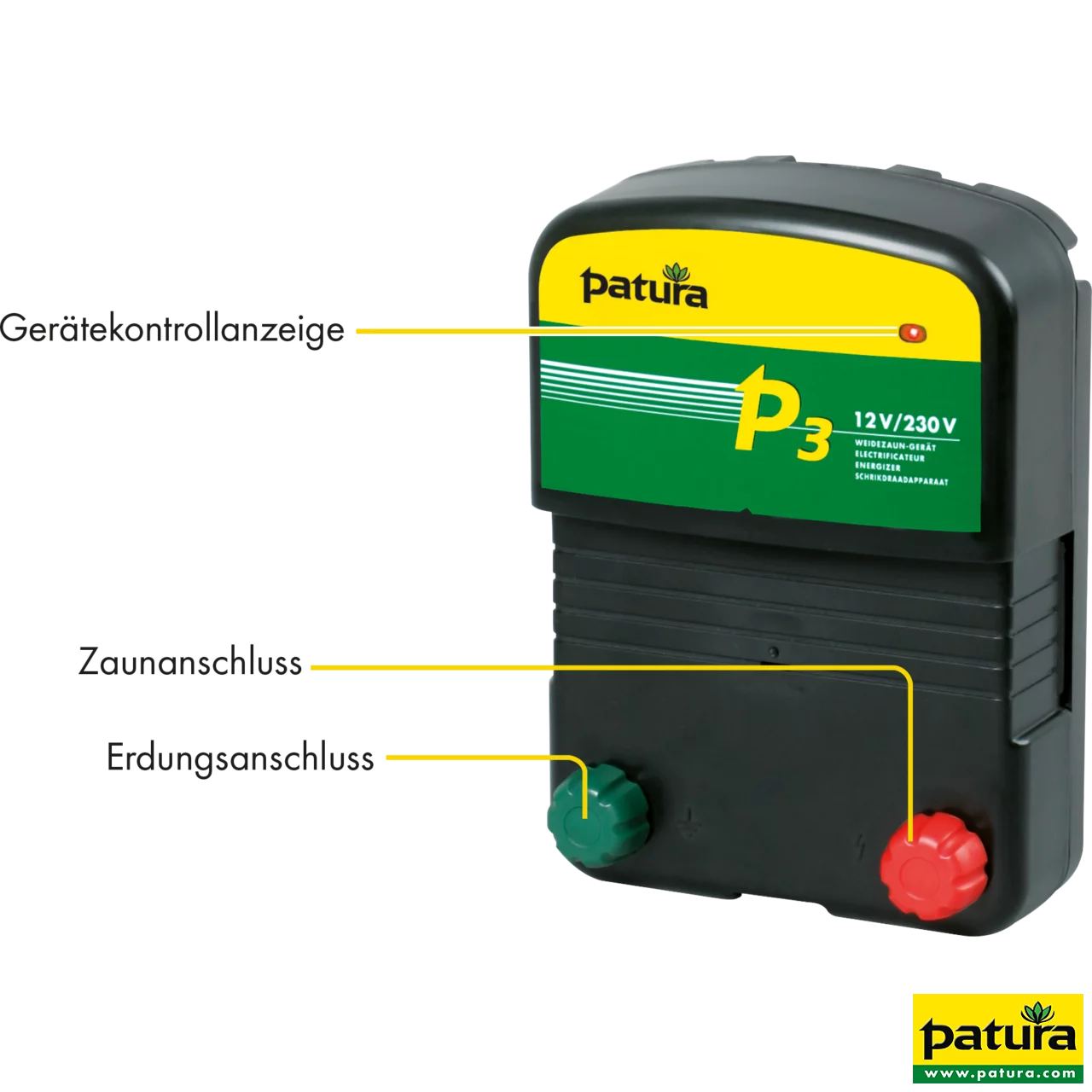 P3, Weidezaun-Kombigerät, 230V/12V