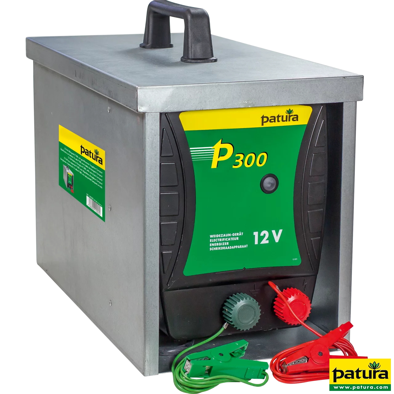 P300, Weidezaun-Gerät für 12 V Akku mit geschlossener Tragebox Compact