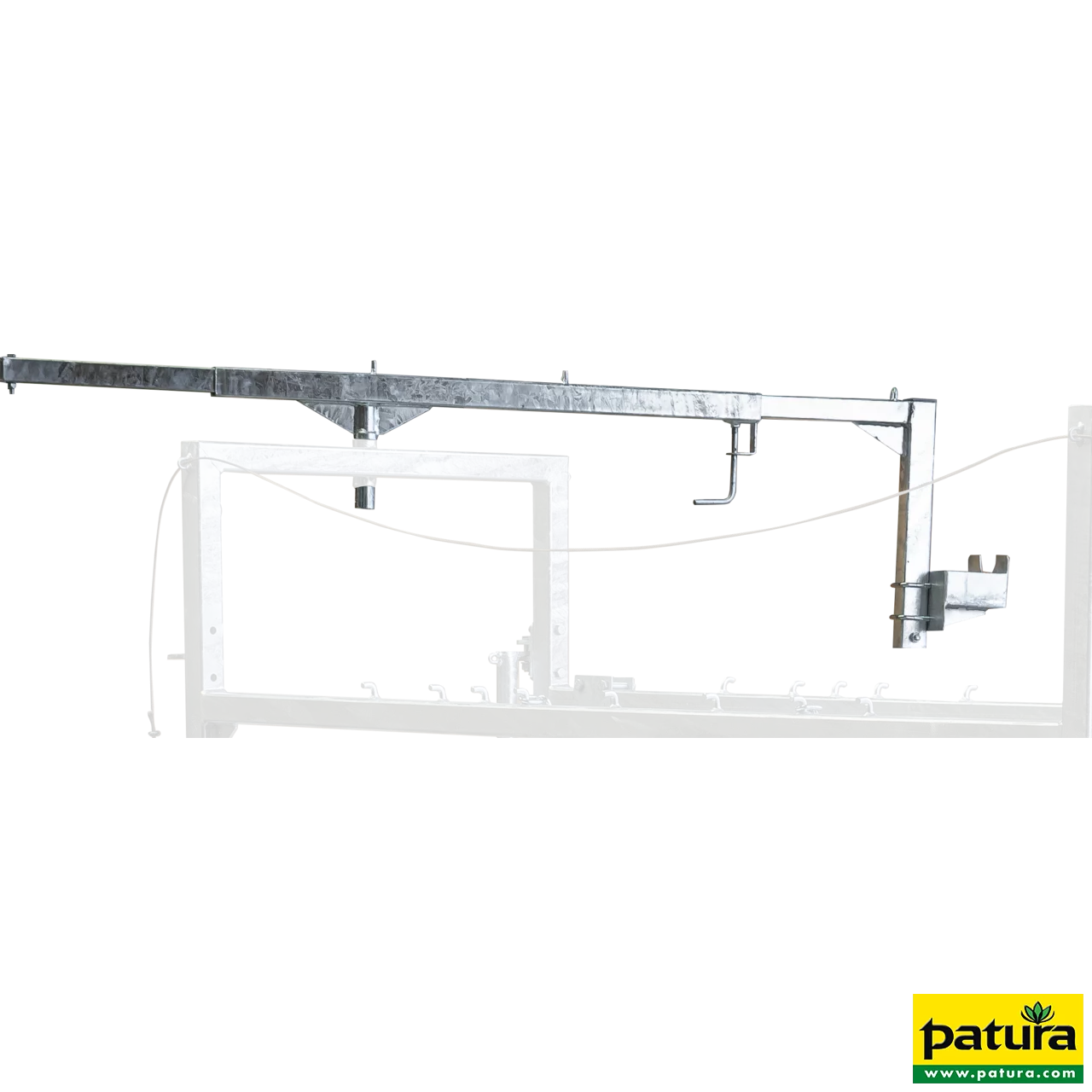 Teleskop-Schwenkarm inkl. Flex-Halter mit Werkzeugschale für Klauenpflegestand Stall und Profi M