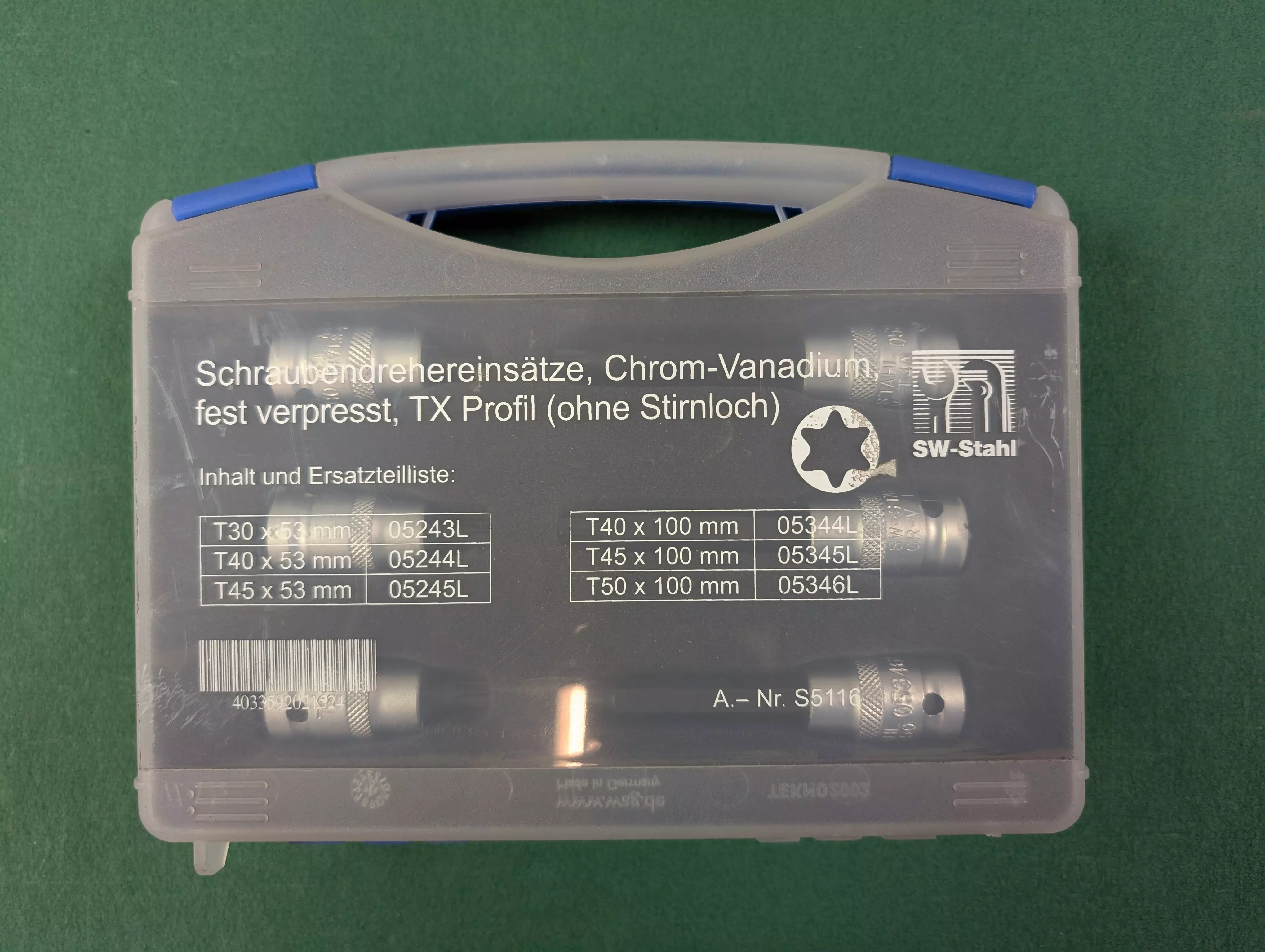 Schraubendreheinsätze 12,5 (1/2") 6 Werkzeuge