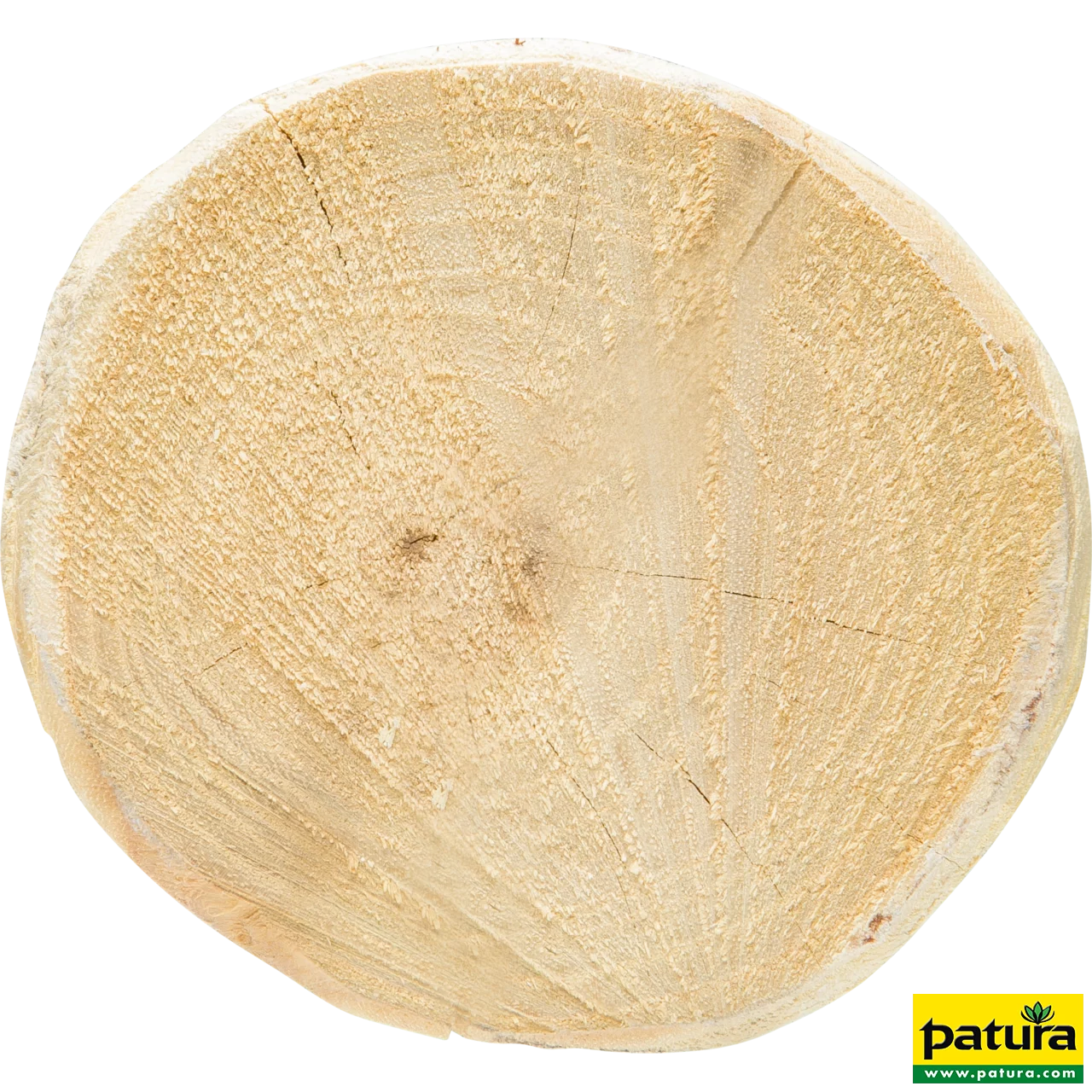 Robinienpfahl, rund, 2500 mm, d=10-12 cm gefast, 4-fach gespitzt, entrindet