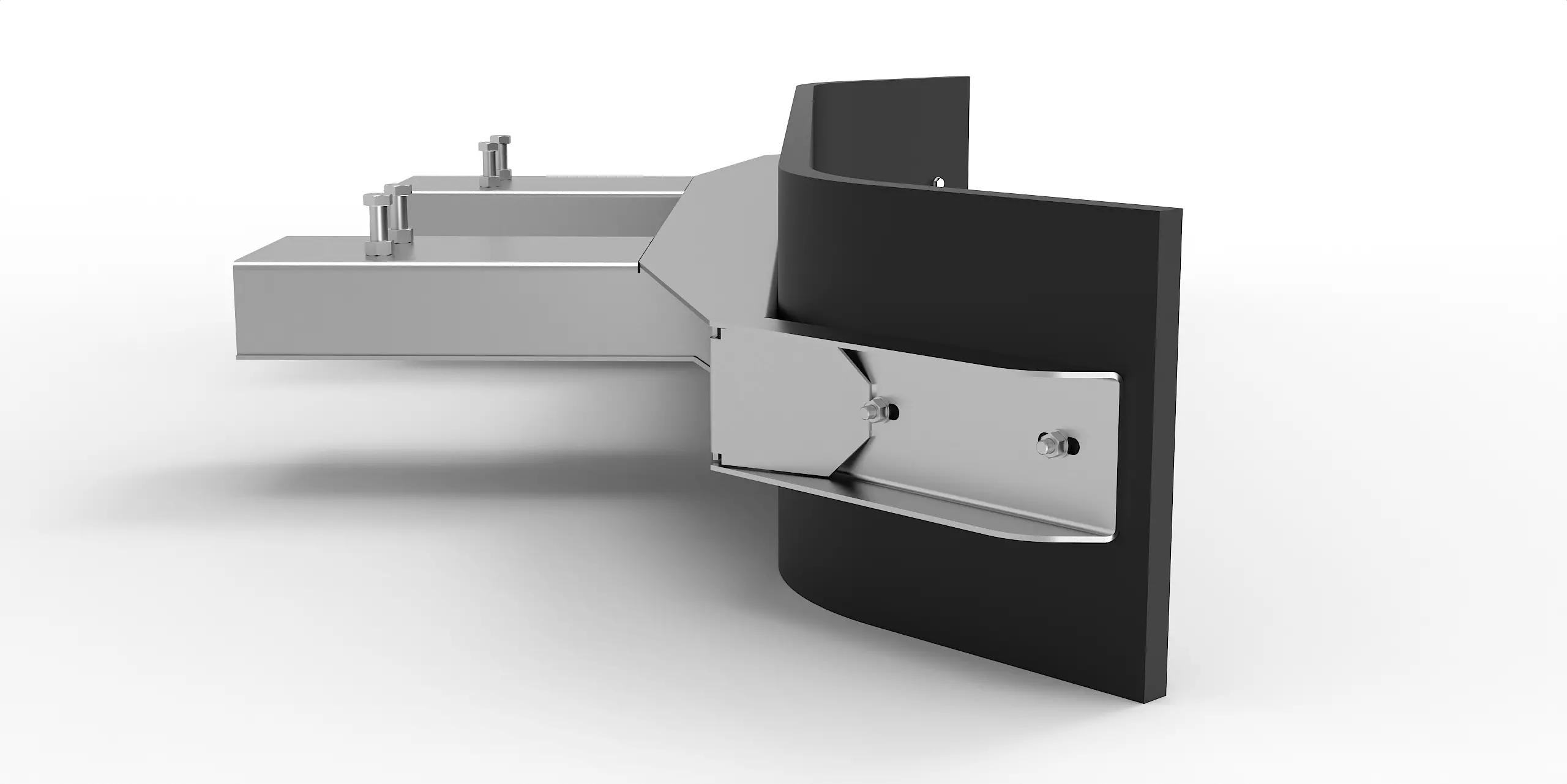 Schmutzschieber proLine mit Einfahrtaschen für große Gabelzinken 250x100 mm