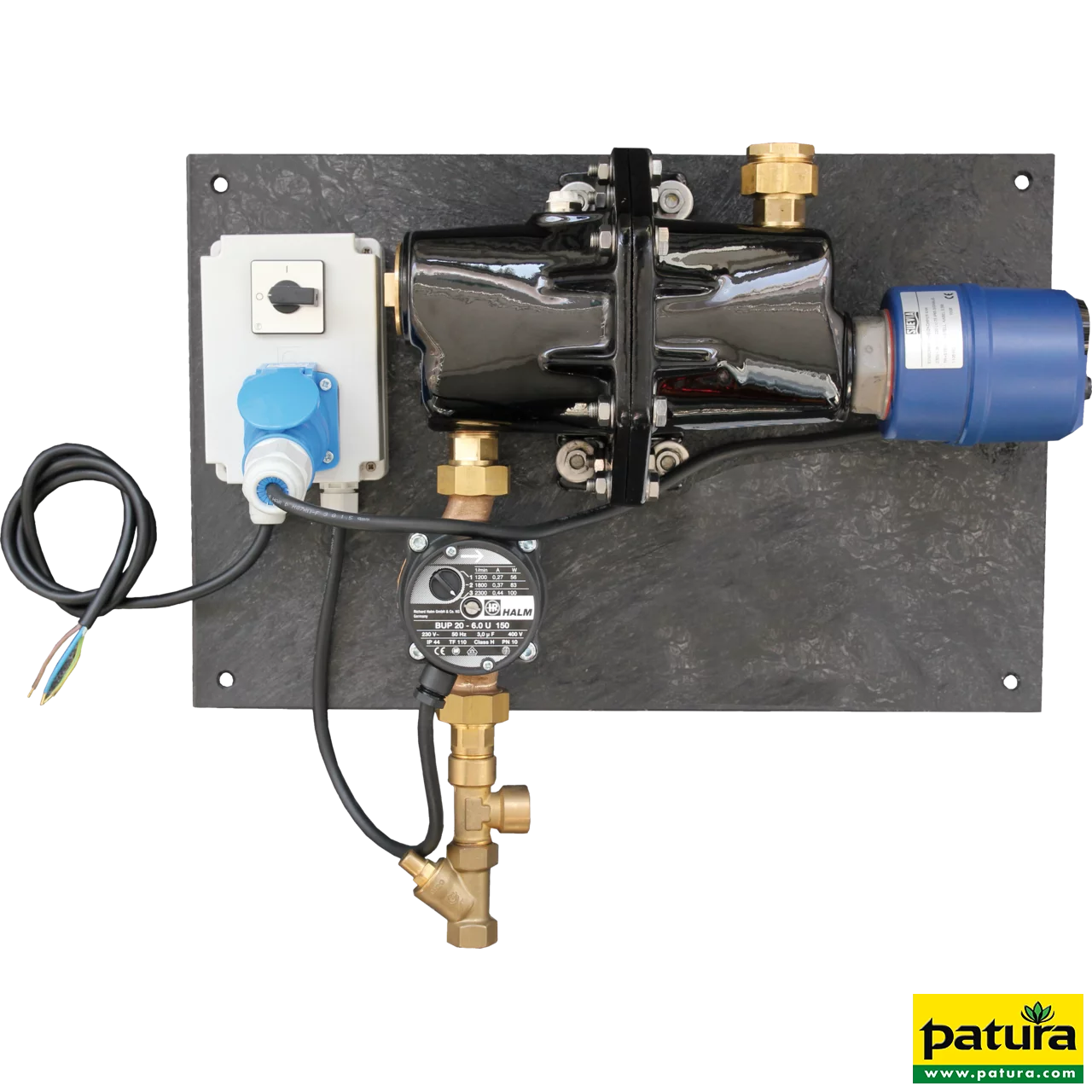 Umlaufheizsystem Mod. 303 mit Thermostat und Umlaufpumpe