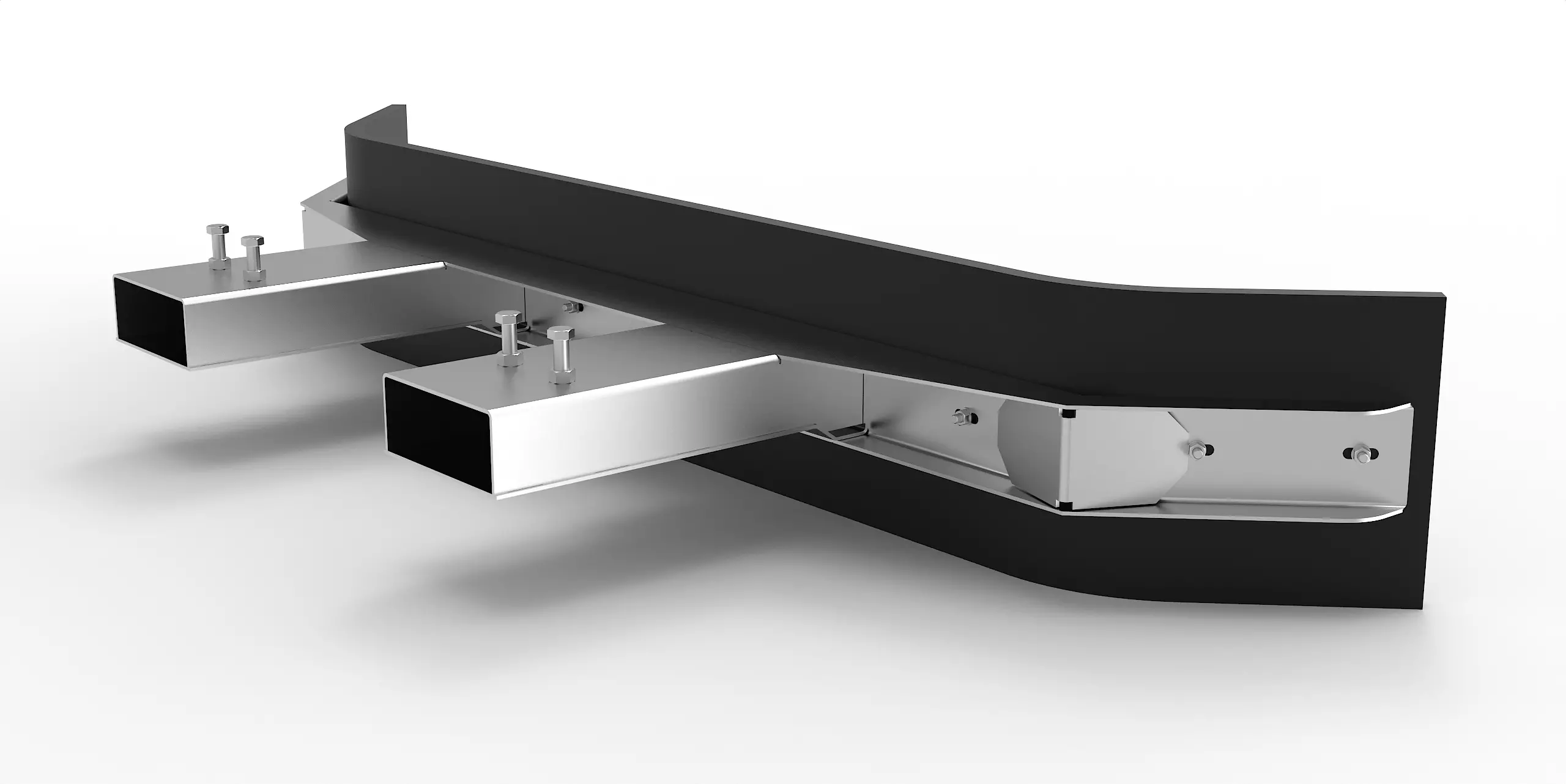 Schmutzschieber proLine mit Einfahrtaschen für große Gabelzinken 250x100 mm