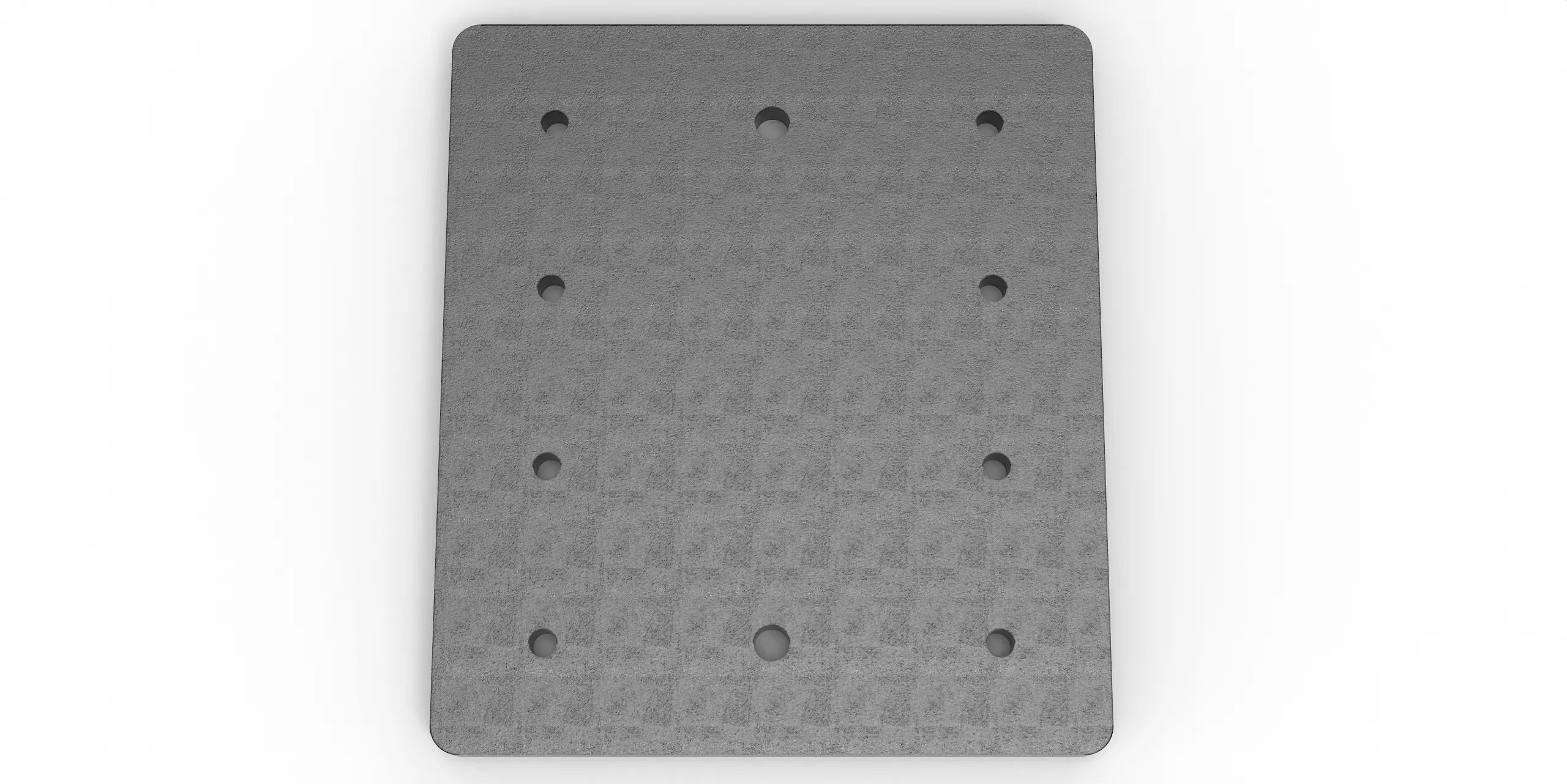 Häner Grundplatte 344x389 t=20 2xd18 8xM16 - Groß Gewinde