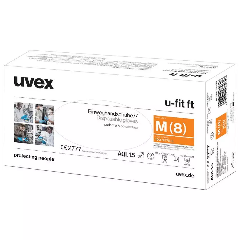 Uvex/ U-fit FT Einweghandschuhe Größe XL(10)
