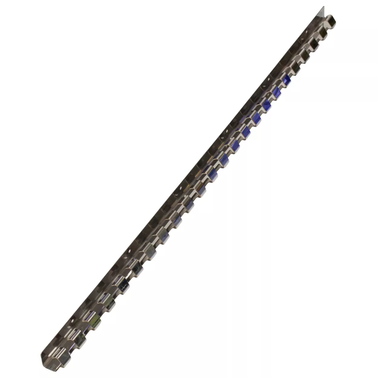 Befestigungsschiene mit 12 Pendelplatten L=2 m (2-tlg), Platten 20 cm breit