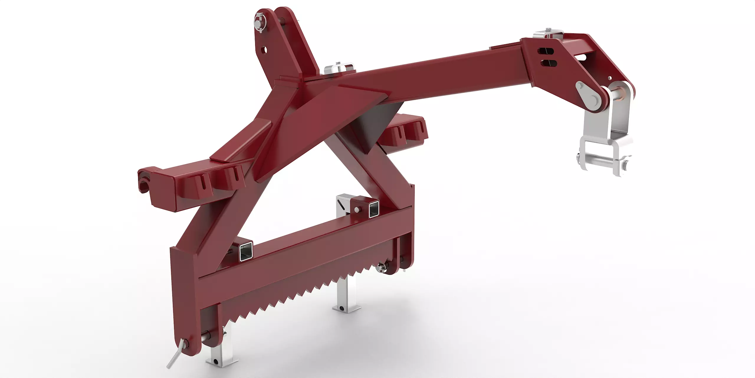 Kombianbaurahmen mit Euro- und Dreipunktaufnahme für Greifer / Greiferanbau für Traktor