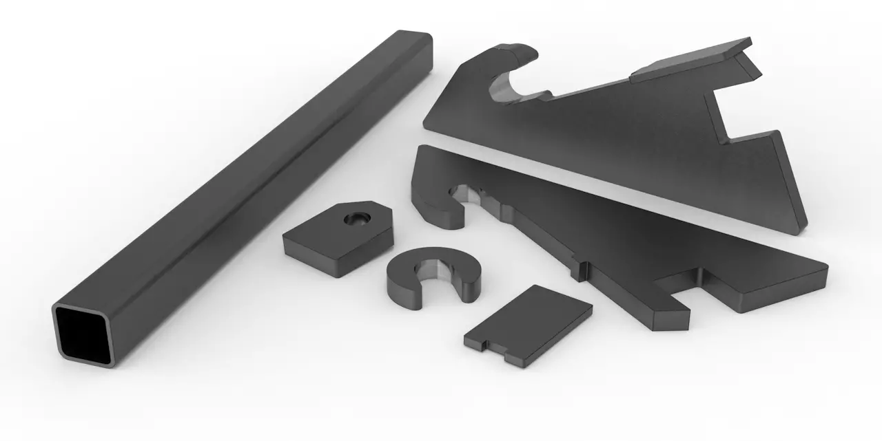 Koppelhaken Merlo geneigt mit Quadratrohr als Bausatz