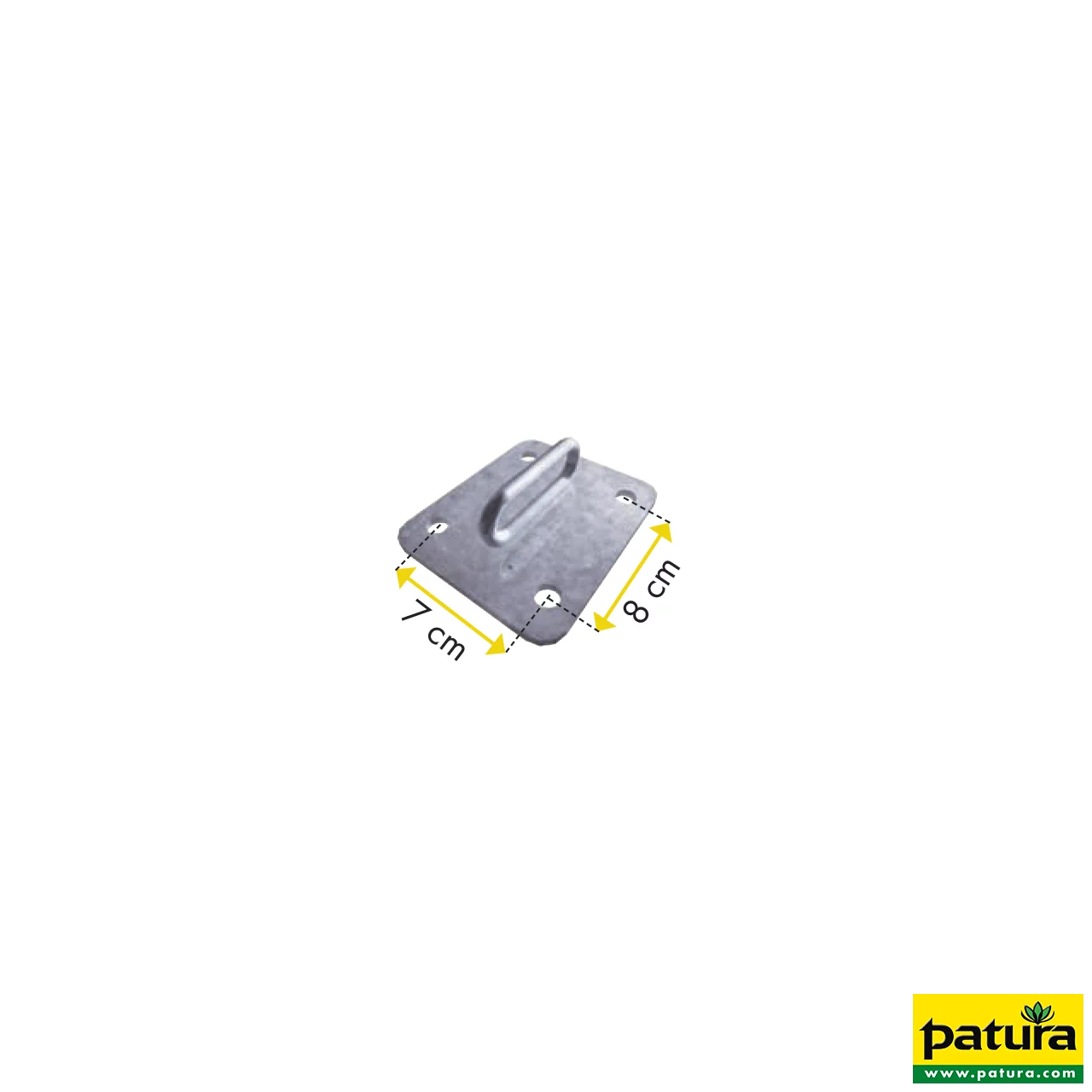 Halter für Nacken- und Nasengurt Boden/Wand und Pfosten 60x60 mm