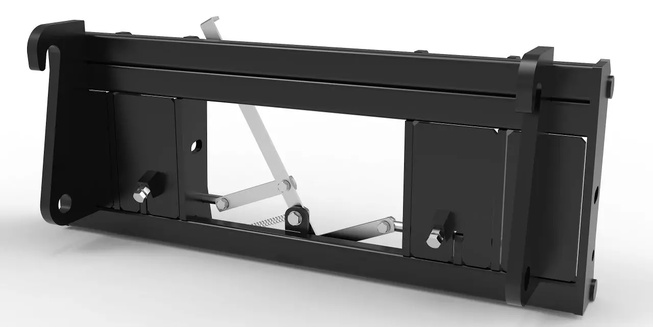 Adapter von Radlader auf Euroaufnahme, Euroadapter, Schnellwechsler Weycor Aufnahme | Mechanische Verriegelung