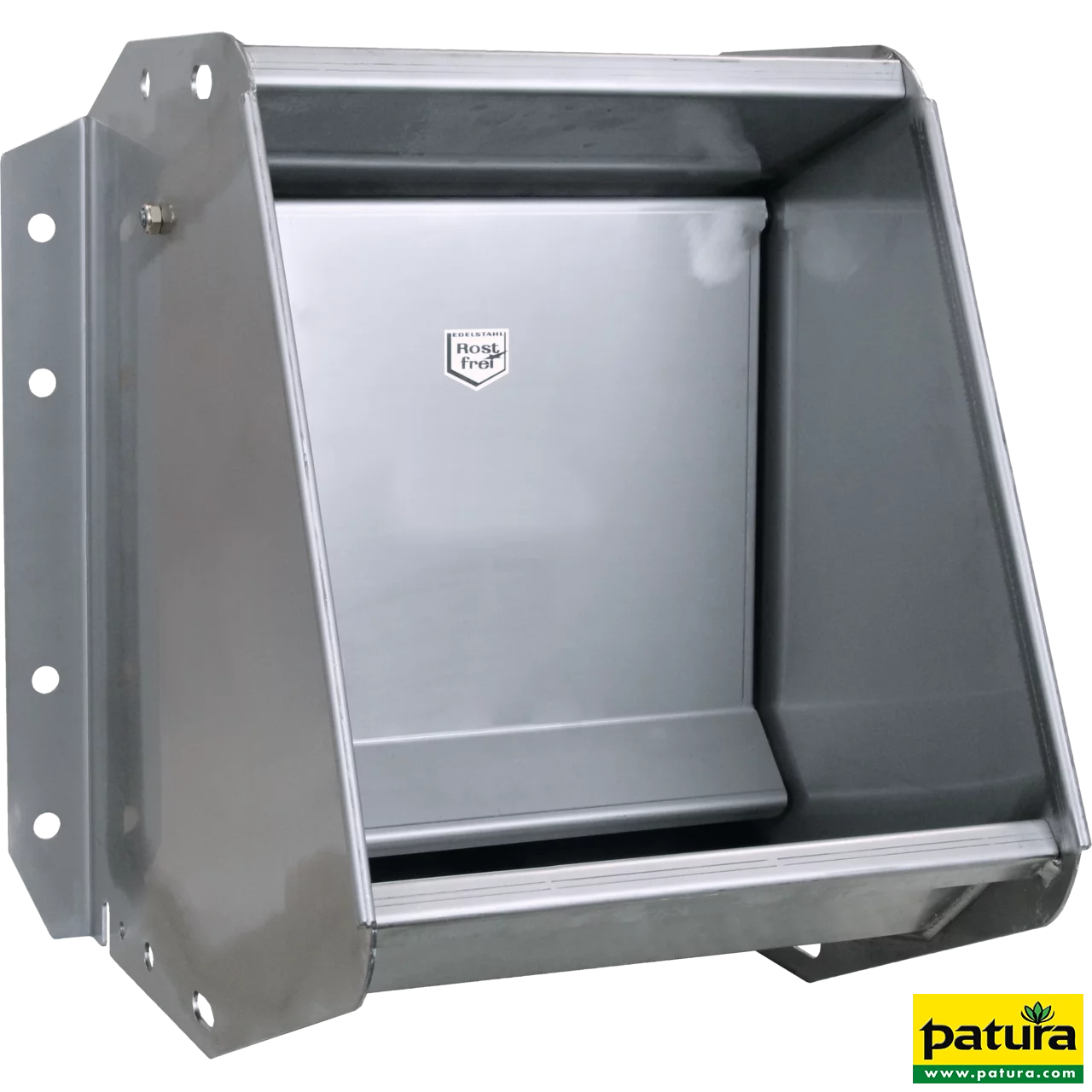 Ventil-Trogtränke Mod. 480 Edelstahl integrierter Ringleitungsanschluss 3/4" Anschluss von oben, 30 ltr./min