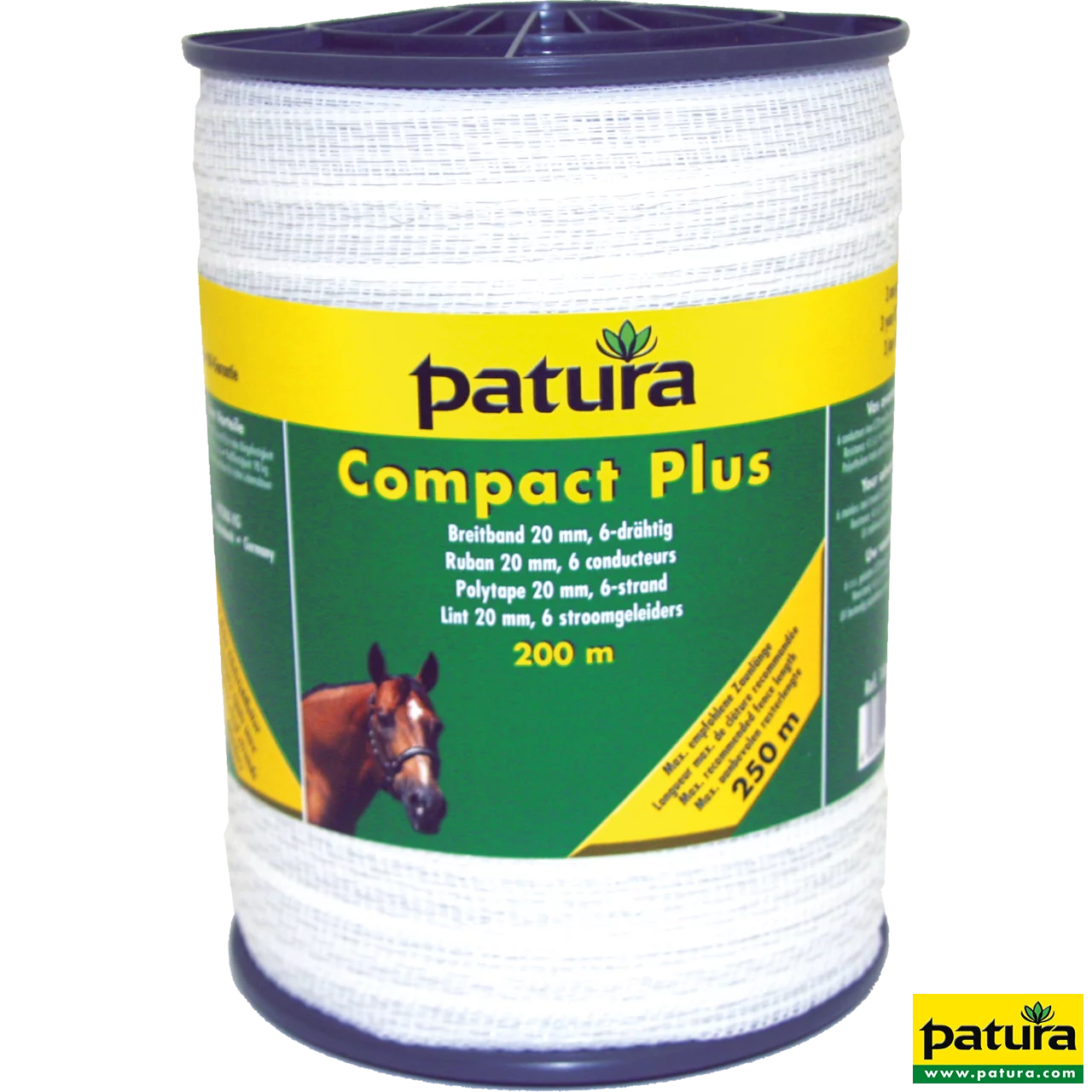 Compact Plus Breitband 20mm, 200 m Rolle 6 Niro 0,20 mm, weiss