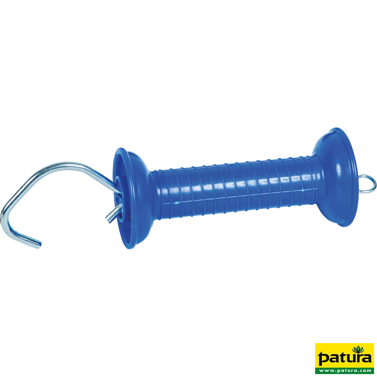 Torgriff mit Zugfeder und Haken blau