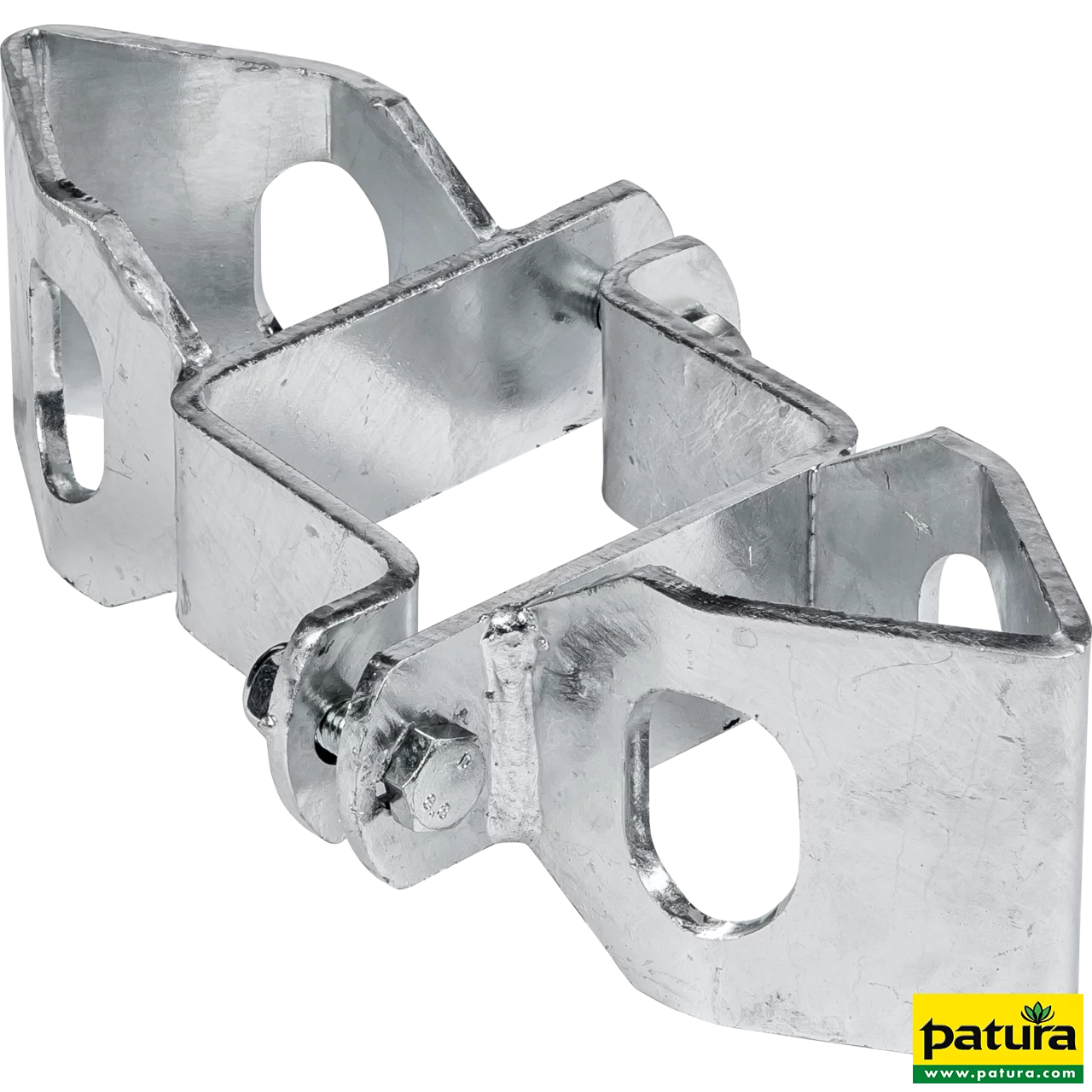 Schelle Quadrat 90 mm, mit 2 Riegelhalter RS, parallel