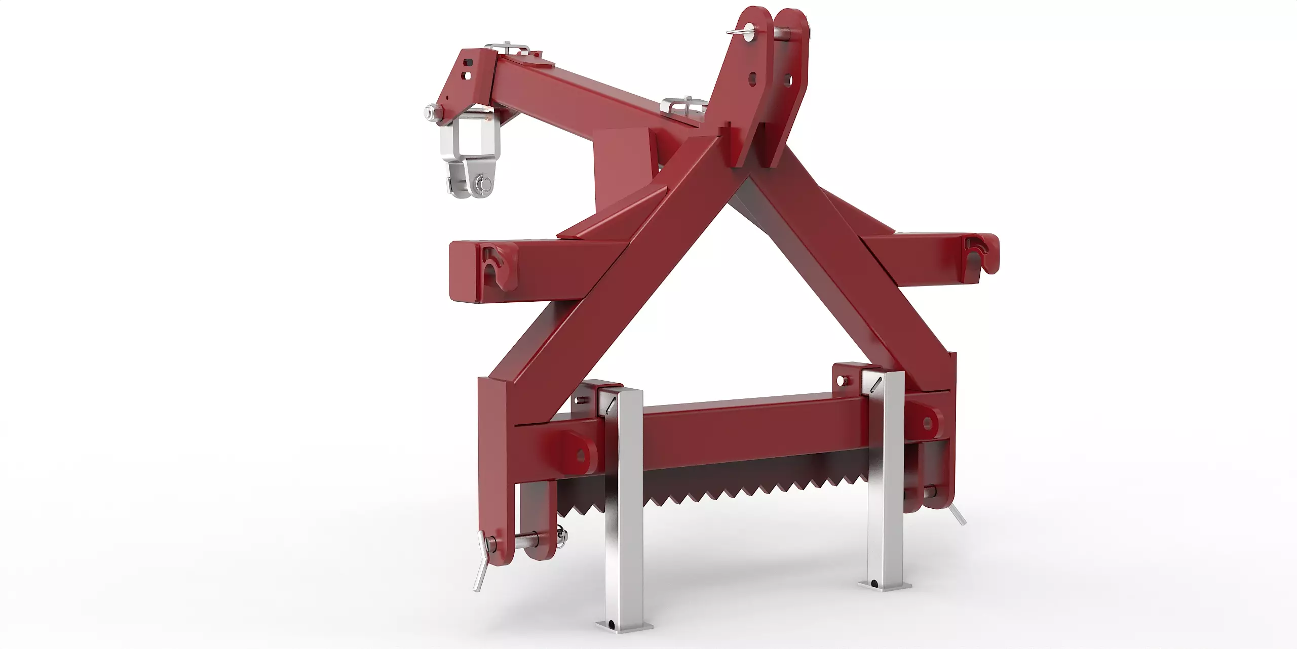 Kombianbaurahmen mit Euro- und Dreipunktaufnahme für Greifer / Greiferanbau für Traktor