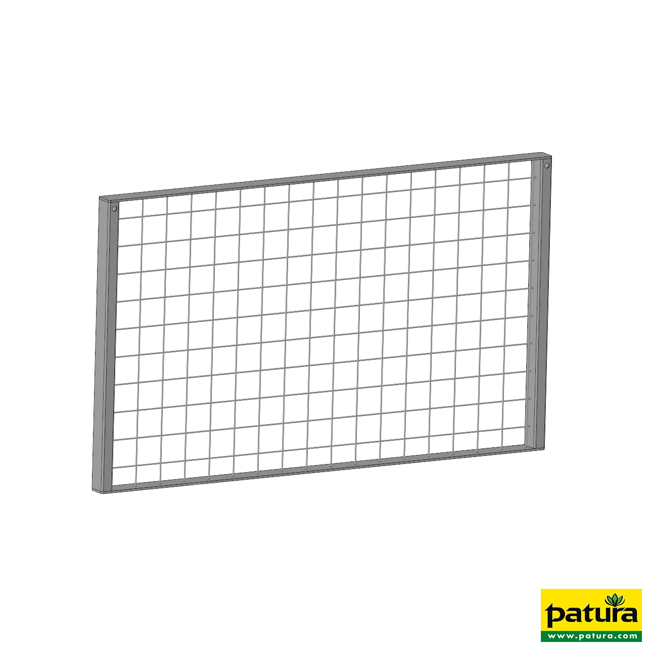 Rückwand Gitter oben, Höhe 70 cm PATURA Kälberbox 1,20 m