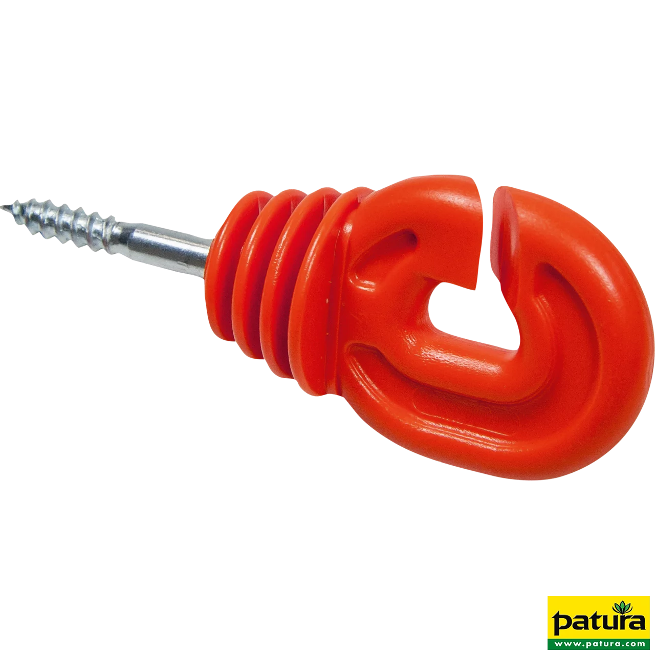 Super-Ringisolator mit Holzgewinde, rot, 6 mm Schaft, (Eimer mit 150 Stück)