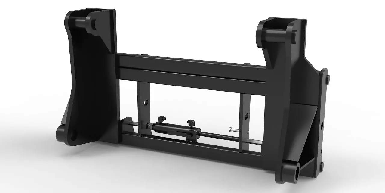 Schnellwechsler Terex TL80-120 Aufnahme mit Hydraulische Verriegelung | Adapter von Radlader auf Euroaufnahme