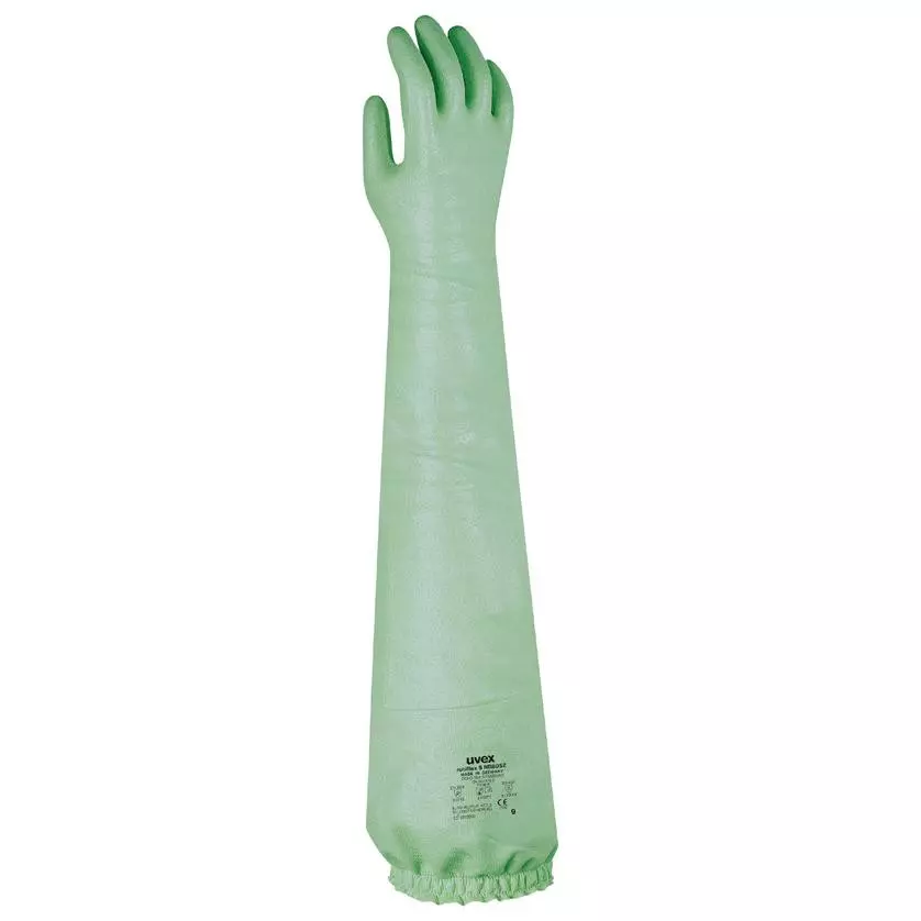 Uvex/ Rubiflex S(lange Ausführung) Chemikalienschutzhandschuhe Größe(9)