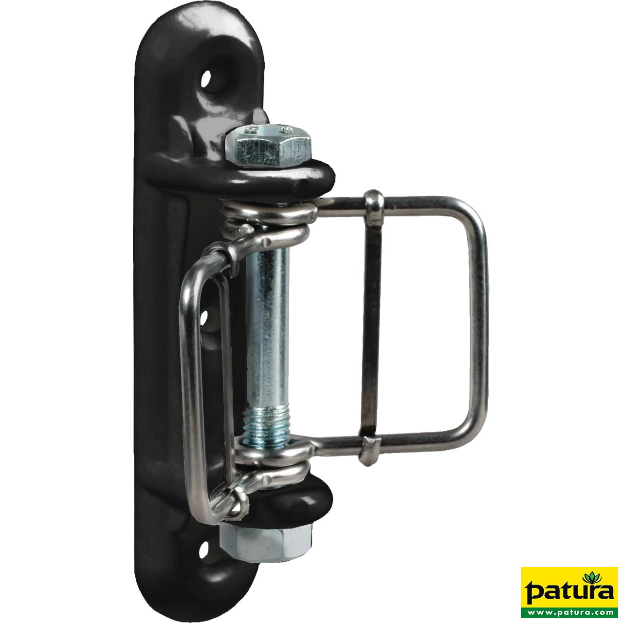 Breitband-Eckisolator, mit 2 Bügel schwarz, für 40 mm Band (3 Stück / Pack)