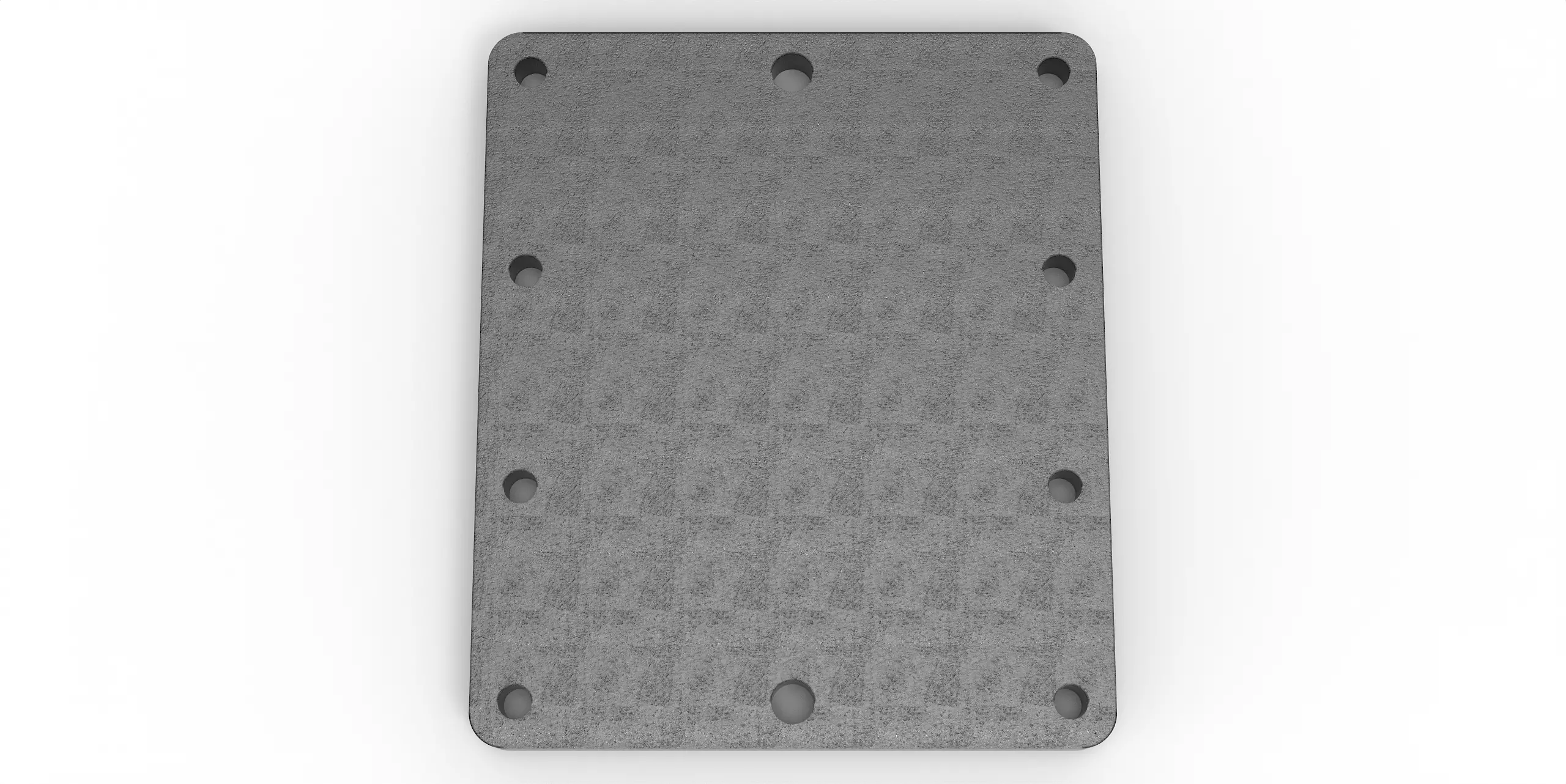 Häner Grundplatte 315x270 t=20 2xd18 8xM16 - Gewinde