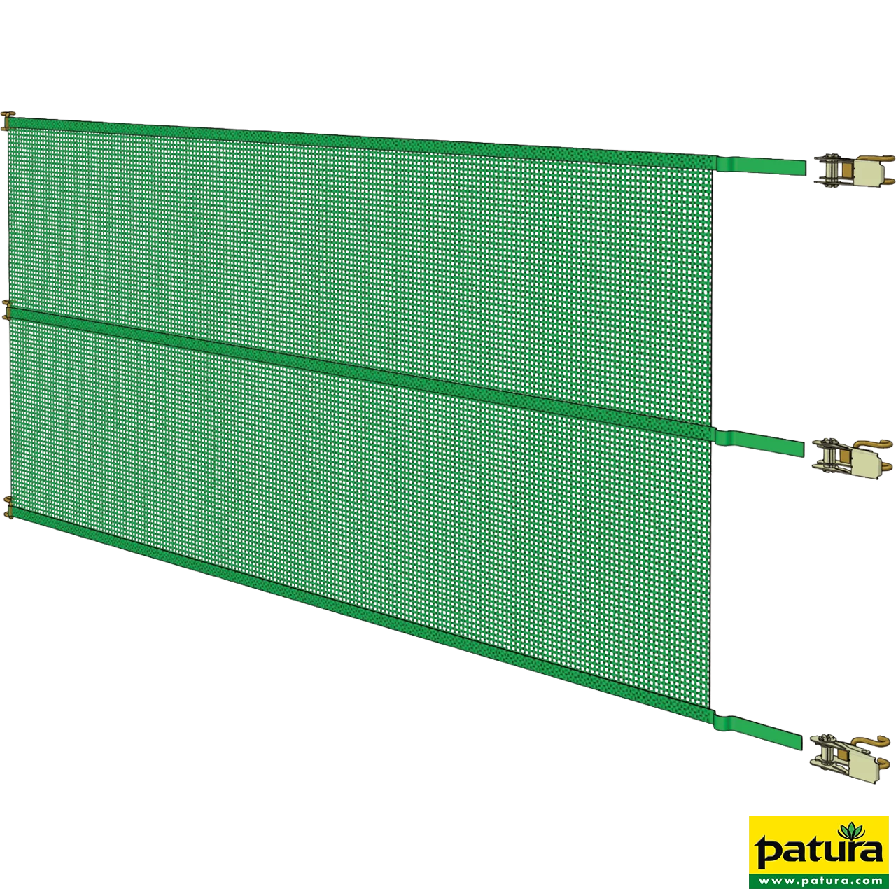 Windschutz-Spannpanele, Höhe 3,30 m, Breite 6,10 m, Ausführung Plane braun SONDERPOSTEN
