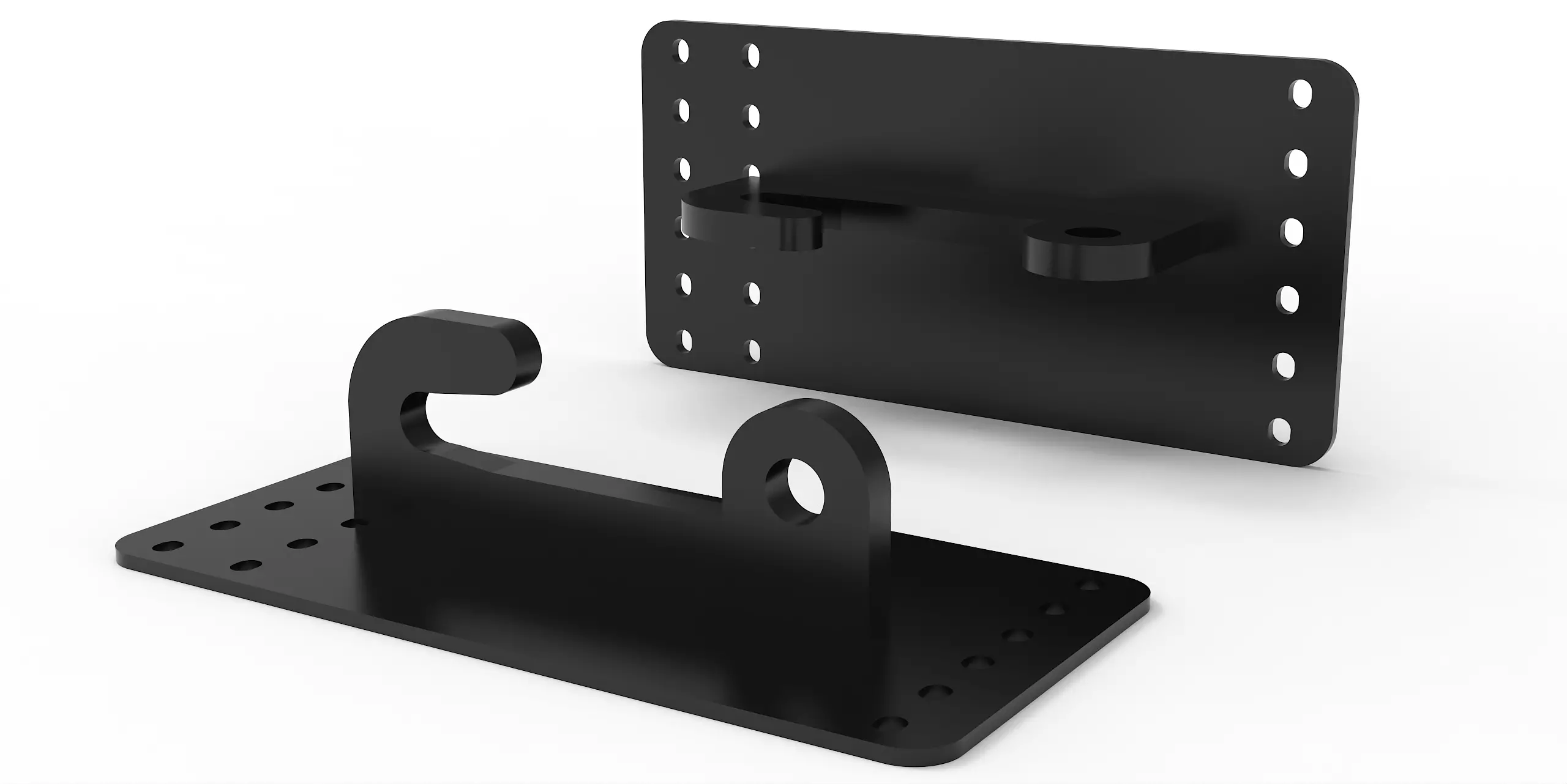 Schraubadapter UNI mit Koppelhaken Kramer groß 40x40x280mm