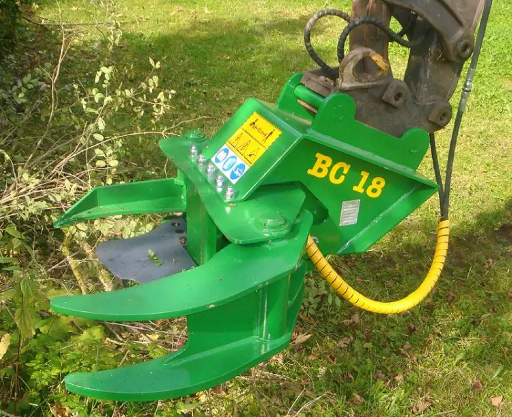 FARMA Fällgreifer BC18 – Effizienter Fällkopf für Bagger bis 5 Tonnen