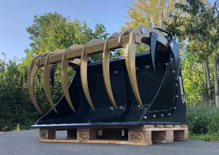 Greifschaufel Powergrip für Radlader - [ 1500mm zweiteilig ]