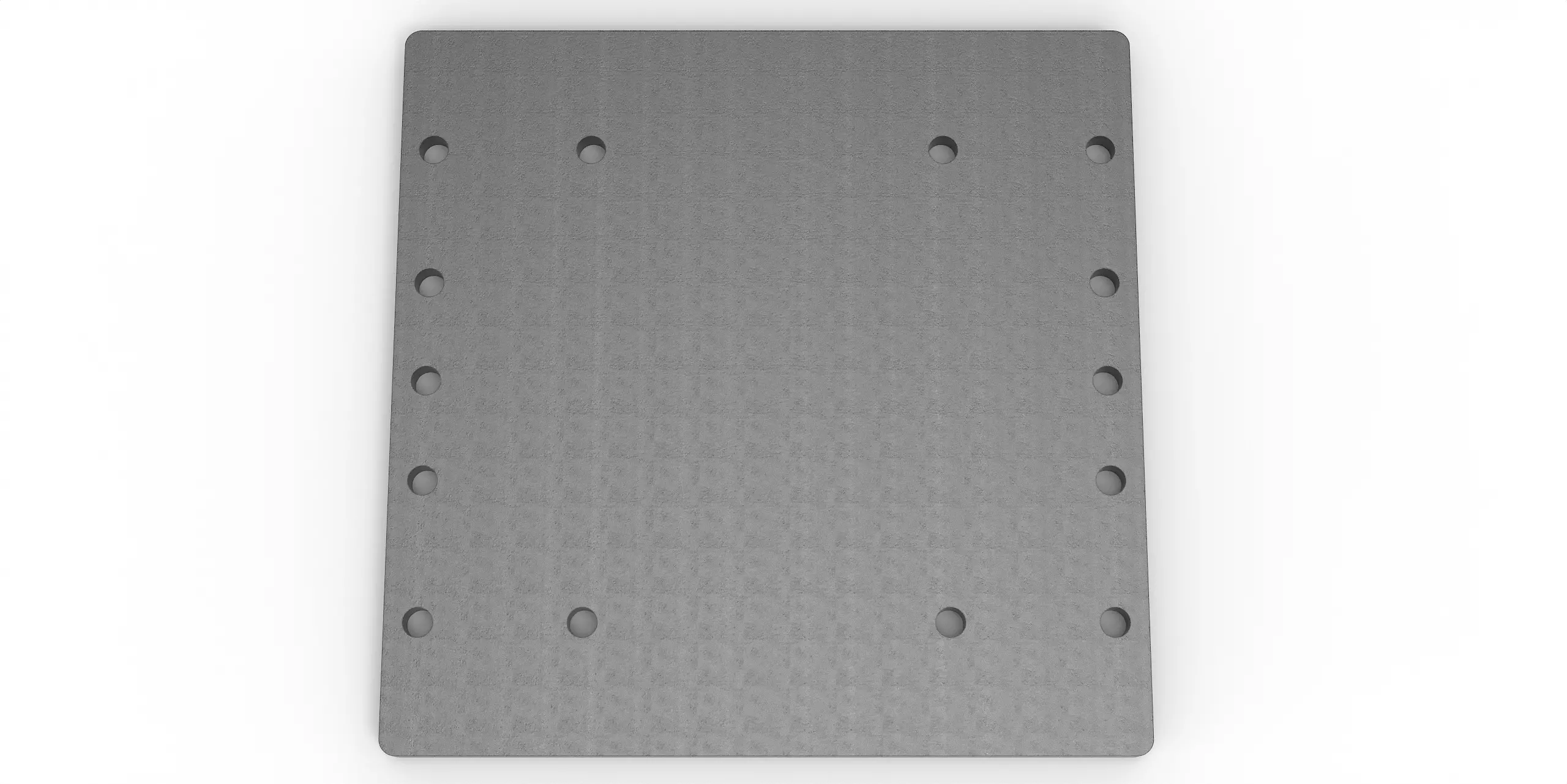 Aufnahmeplatte Drehantrieb 2 Motoren - CW20 S355 t=25